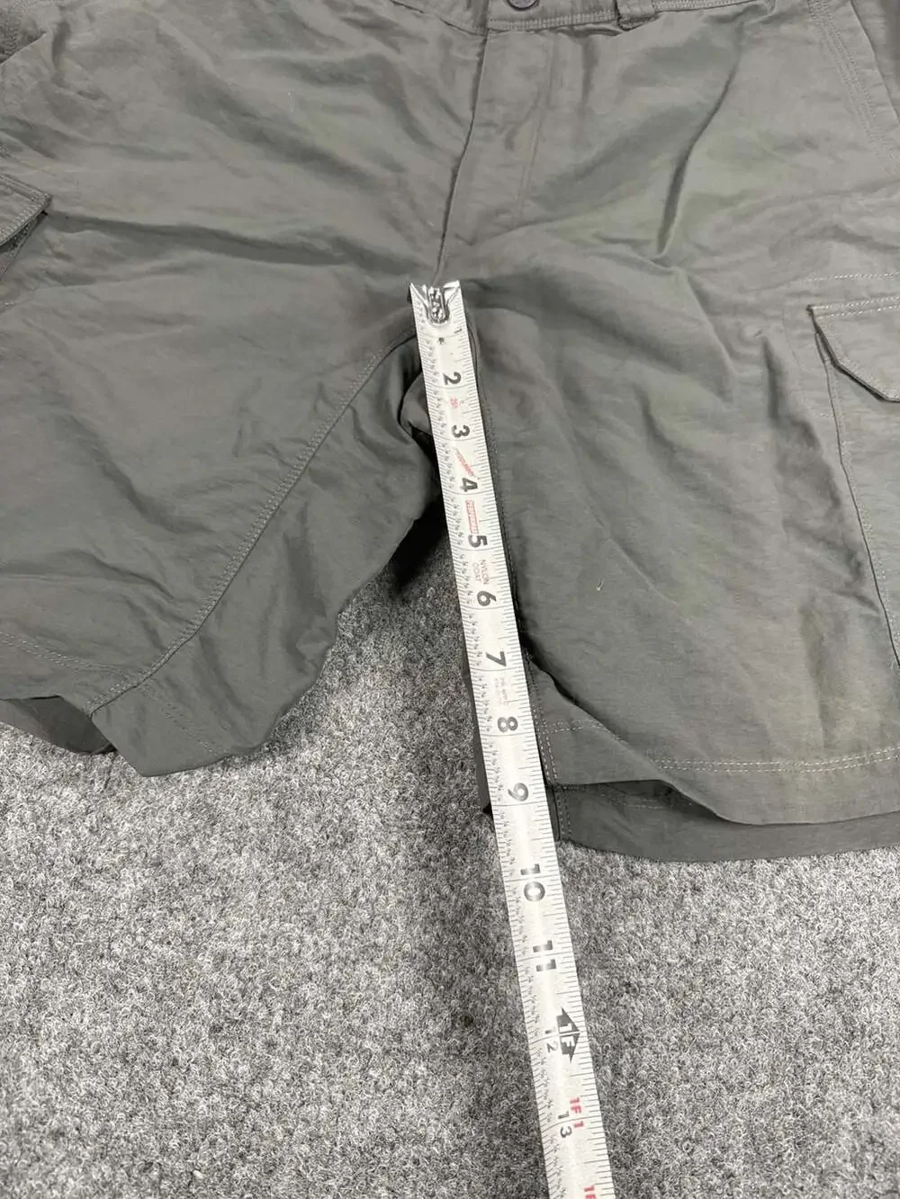 The North Face Men's Hiking Cargo Shorts Olive Green Size 36